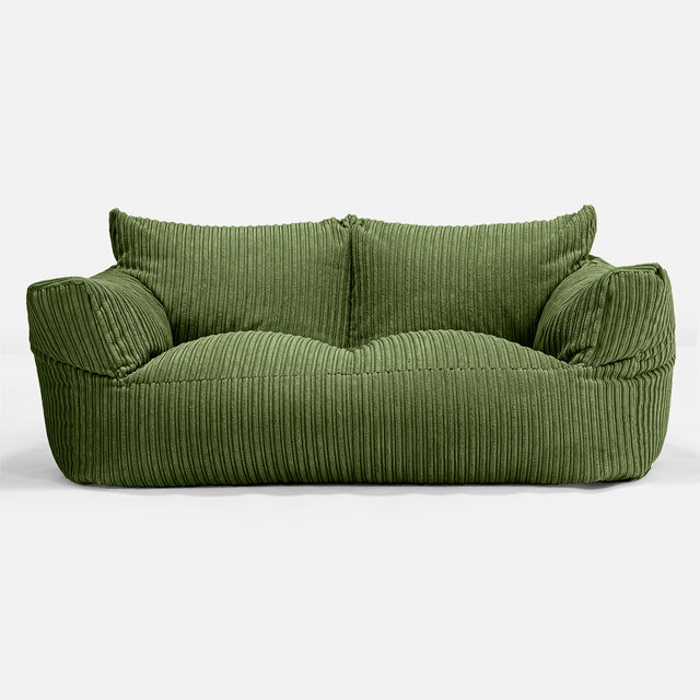Josephine Sofasækkestol - Klassisk Jernbanefløjl Skovgrøn 01