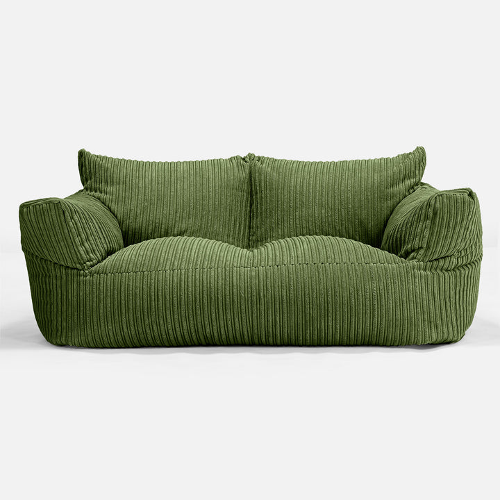 Josephine Sofasækkestol - Klassisk Jernbanefløjl Skovgrøn 01