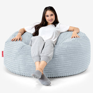 Sækkestol Sofa 'Mammut' - Klassisk Jernbanefløjl Baby Blå