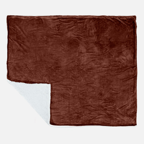 Sherpa Tæppe - Sherpa fleece Brun 02