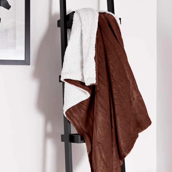 Sherpa Tæppe - Sherpa fleece Brun 05