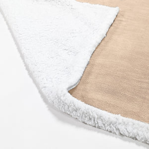 Sherpa Tæppe - Sherpa fleece Cremefarvet