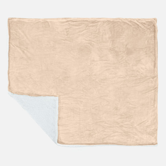 Sherpa Tæppe - Sherpa fleece Cremefarvet 03