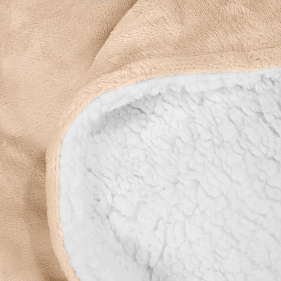 Sherpa Tæppe - Sherpa fleece Cremefarvet 04