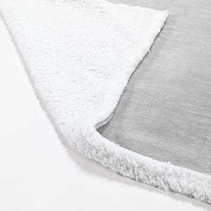 Sherpa Tæppe - Sherpa fleece Lysegrå
