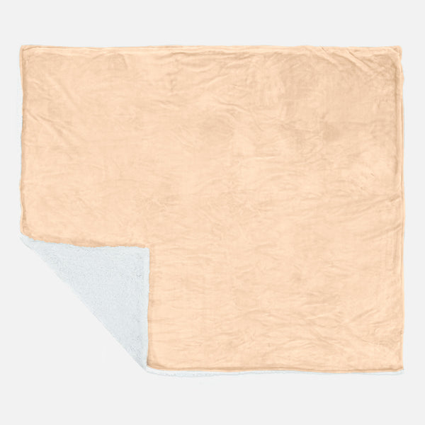 Sherpa Tæppe - Sherpa fleece Lys Mink 01