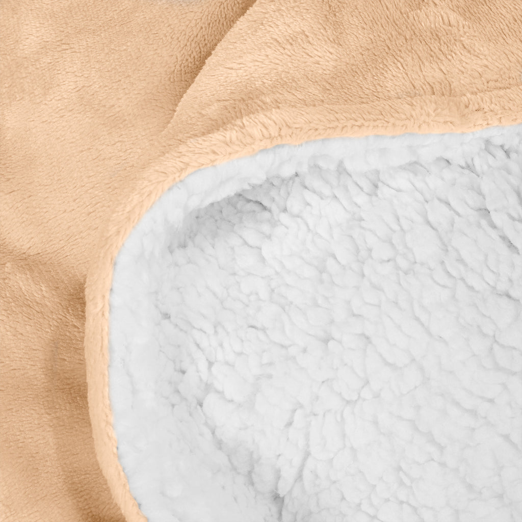 Sherpa Tæppe - Sherpa fleece Lys Mink 04