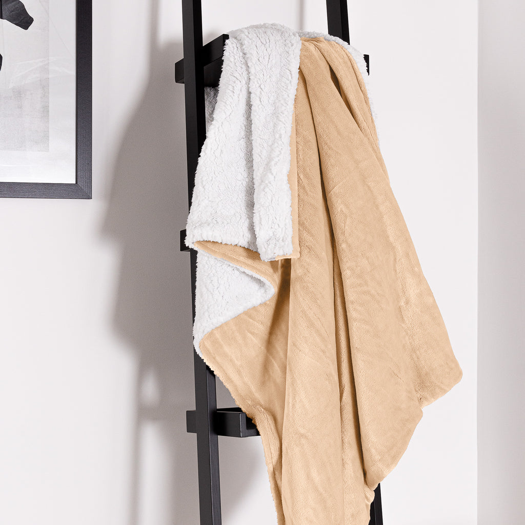 Sherpa Tæppe - Sherpa fleece Lys Mink 05