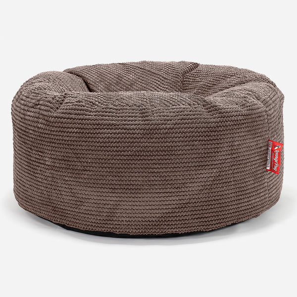 Rund Puf - Pom Pom Chokolade Brun 01