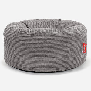 Rund Puf - Pom Pom Kul Grå