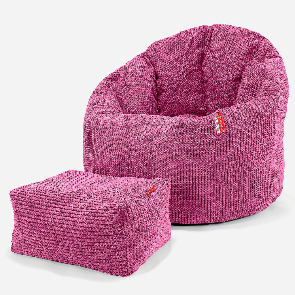 Sækkestol 'Knus' - Pom Pom Pink 02