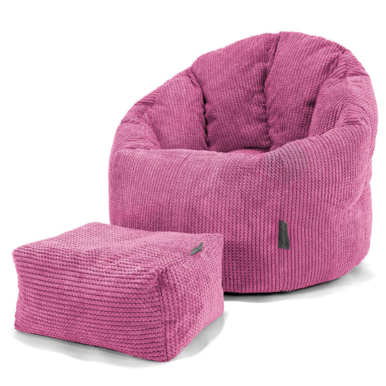 Sækkestol 'Knus' - Pom Pom Pink 02