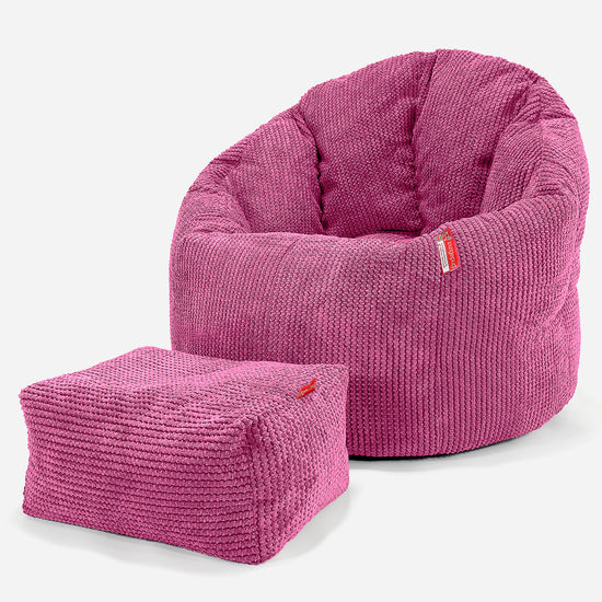 Sækkestol 'Knus' - Pom Pom Pink 02