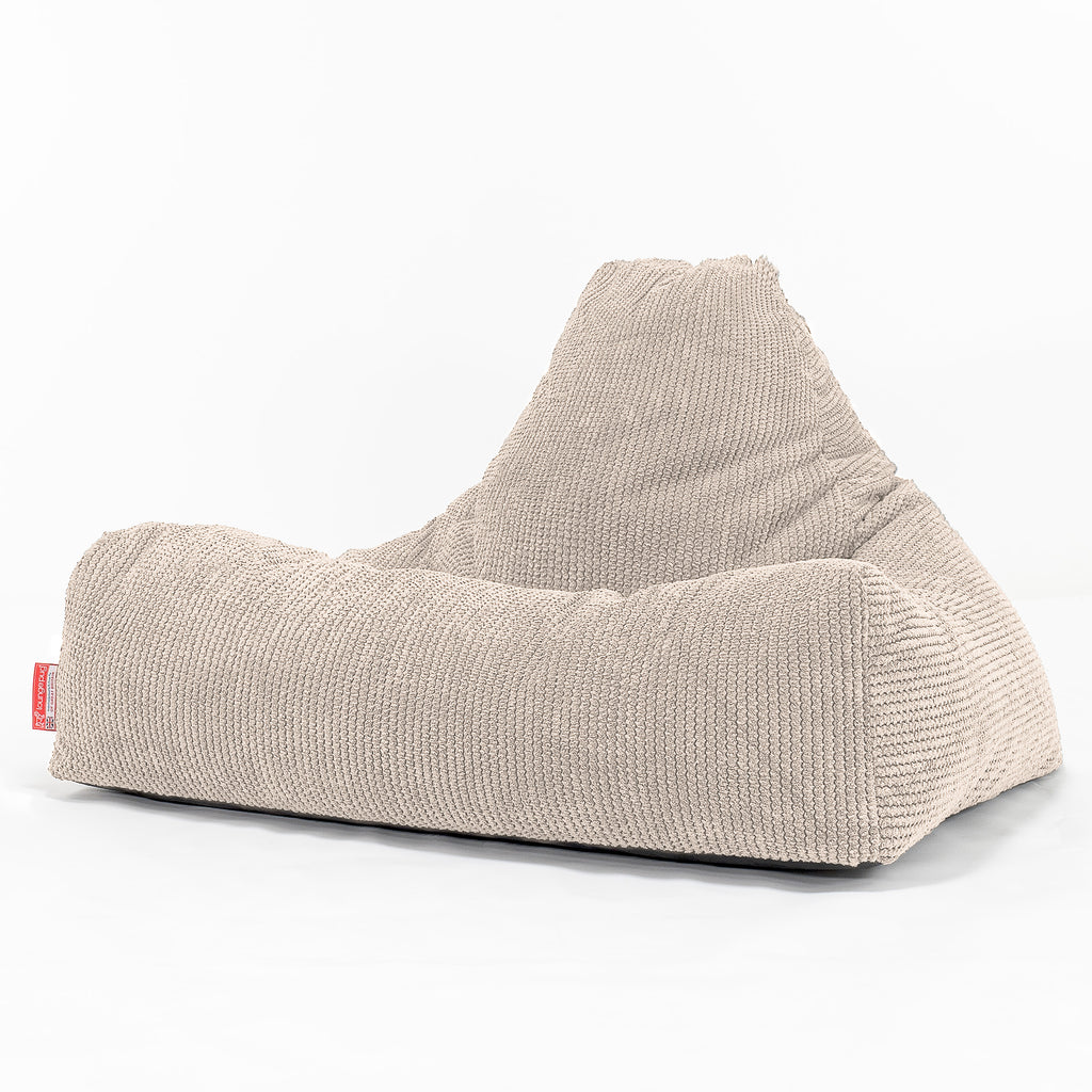 Lounge Sækkestol - Pom Pom Cremefarvet 01