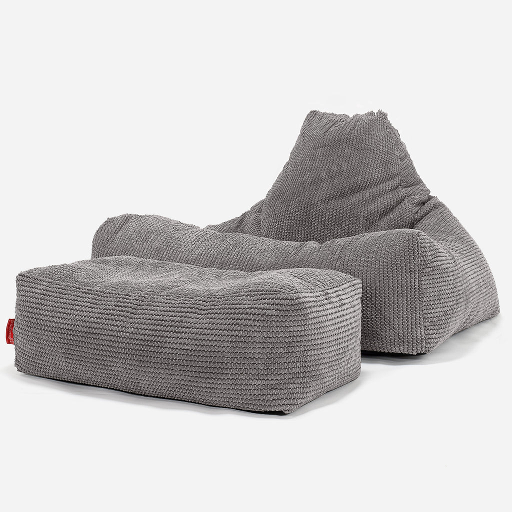 Lounge Sækkestol - Pom Pom Kul Grå 02