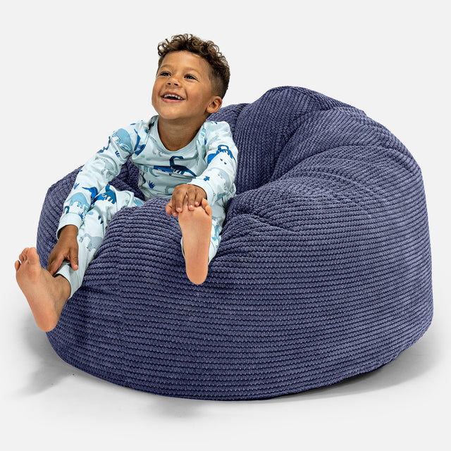 Snuggle Kæmpe Sækkestol til Børn 3-8 år - Pom Pom Lilla 01