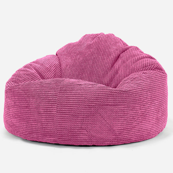 Snuggle Kæmpe Sækkestol til Børn 3-8 år - Pom Pom Pink 01
