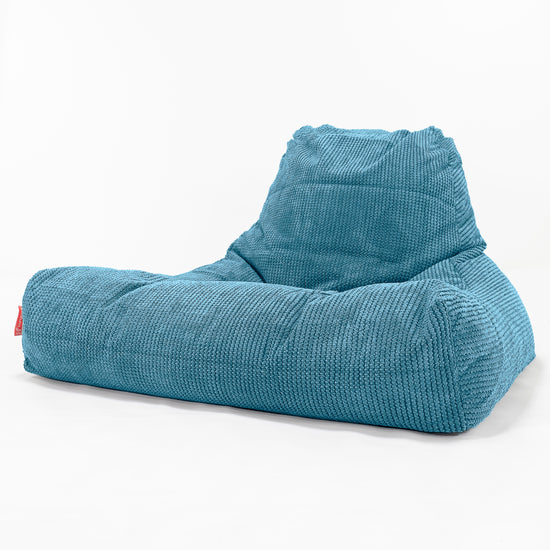 Lounge Sækkestol Sofa XXL - Pom Pom Turkis Blå 01