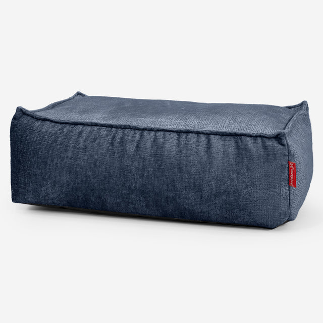 Stor Fodskammel - Chenille Navy 01