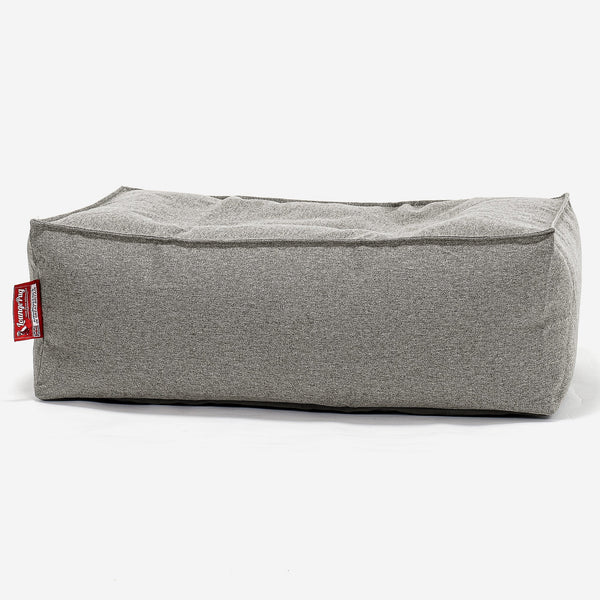 CloudSac 100 Fodskammel med Memory Skum - Interalli-uld Sølv 01