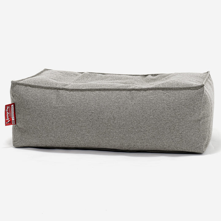 CloudSac 100 Fodskammel med Memory Skum - Interalli-uld Sølv 01