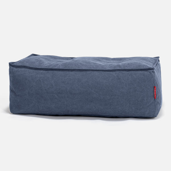Stor Fodskammel - Stonewashed denim Navy 01