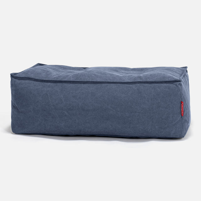 Stor Fodskammel - Stonewashed denim Navy 01