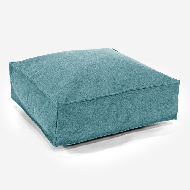 Stor Gulvpude - Interalli-uld Cyan 01