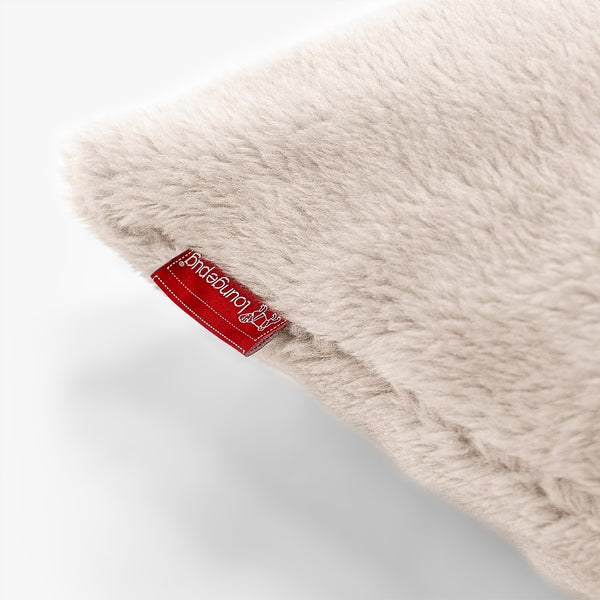 Stor Gulvpude - Korthåret Imiteret Pels Mink Fabric Close-up Image