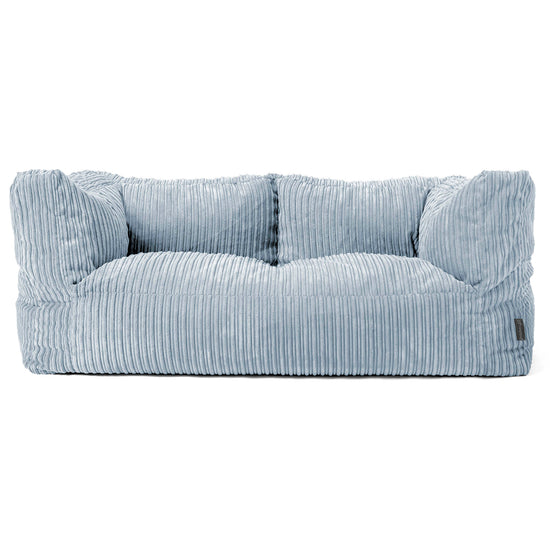 Albert Sækkestol Sofa 2 pers - Klassisk Jernbanefløjl Baby Blå 01