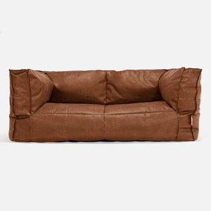 Albert Sækkestol Sofa 2 pers - Nødstedte Læder Karamel