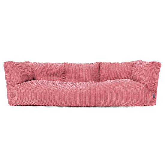 Albert Sækkestol Sofa 3 pers - Klassisk Jernbanefløjl Koral 01