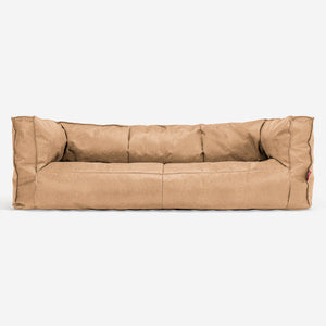 Albert Sækkestol Sofa 3 pers - Nødstedte Læder Lysebrun