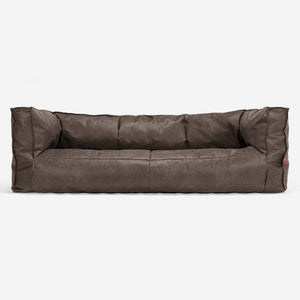 Albert Sækkestol Sofa 3 pers - Nødstedte Læder Skifergrå