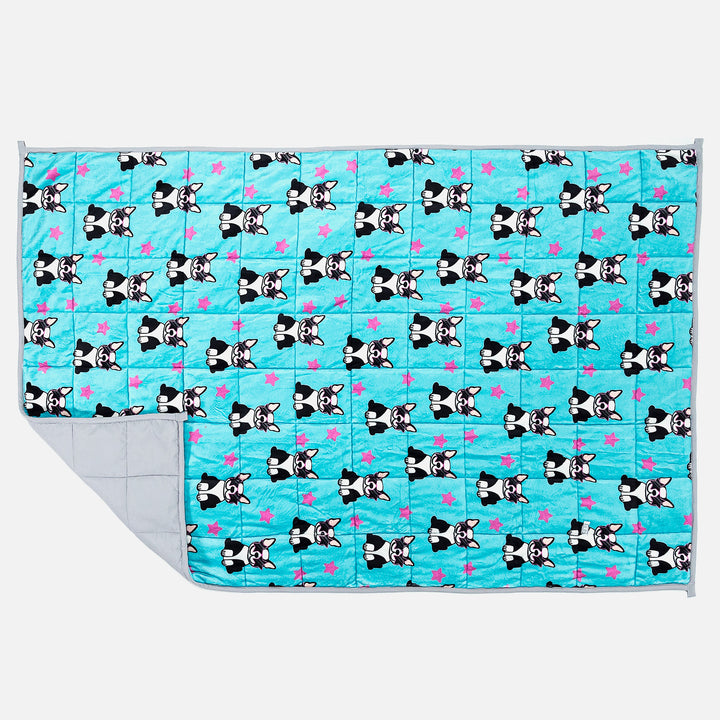 Vægtet Tæppe til Børn - Flannel fleece Mops 03