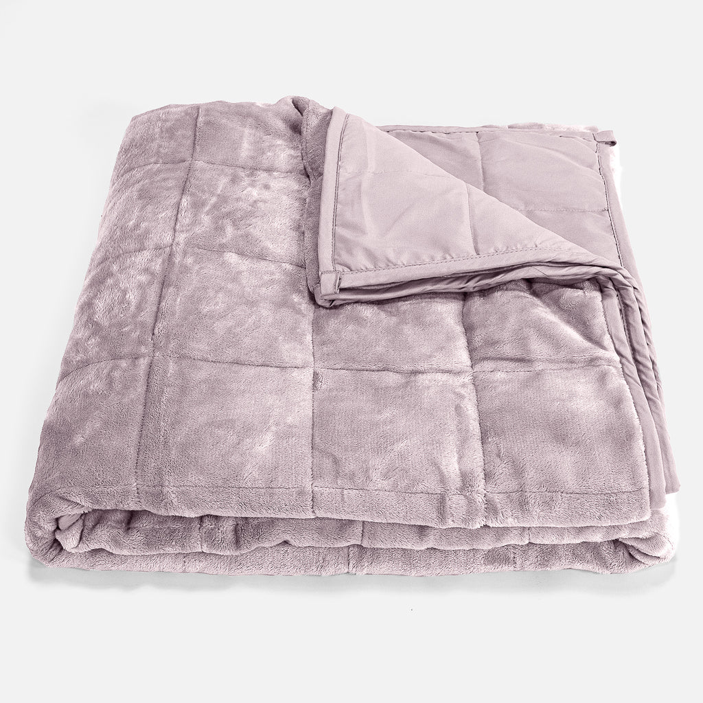 Vægtet Tæppe til Voksne - Flannel fleece Bleg Lyserød 01