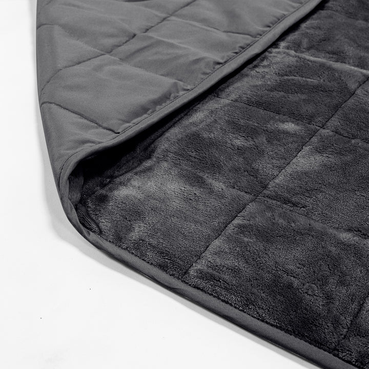 Vægtet Tæppe til Voksne - Flannel fleece Grå 02