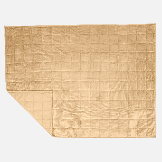 Vægtet Tæppe til Voksne - Flannel fleece Mink 03