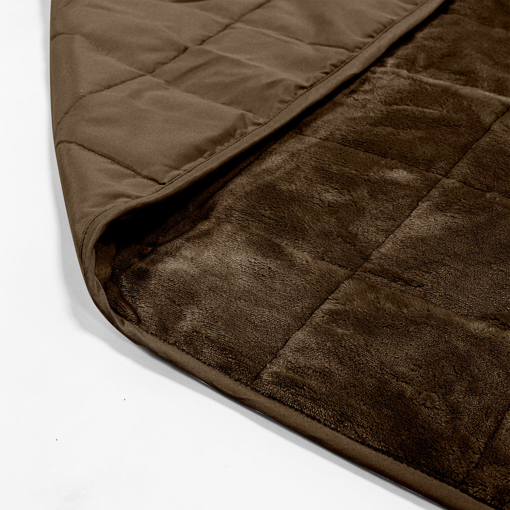 Vægtet Tæppe til Voksne (100 x 150cm) - Flannel fleece Taupe 02