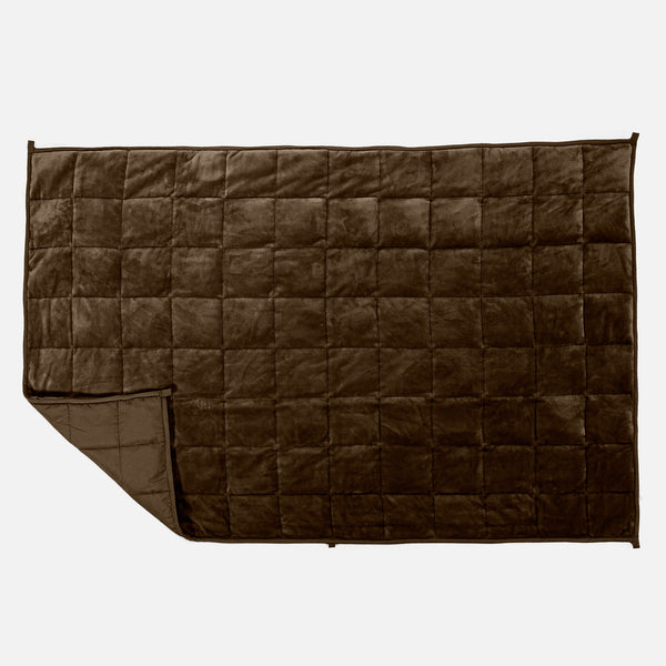 Vægtet Tæppe til Voksne (100 x 150cm) - Flannel fleece Taupe 01