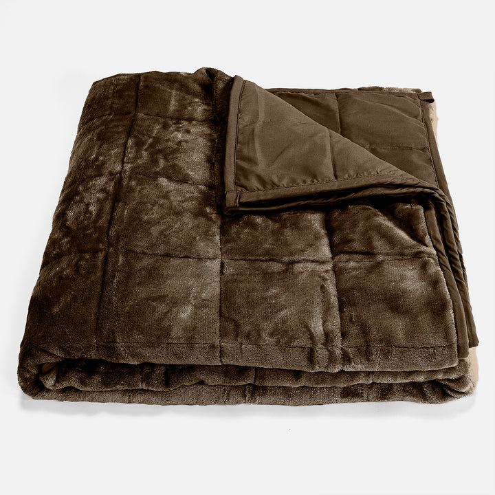 Vægtet Tæppe til Voksne - Flannel fleece Taupe 01