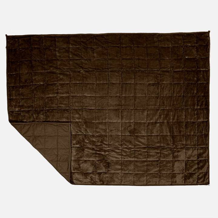 Vægtet Tæppe til Voksne - Flannel fleece Taupe 03