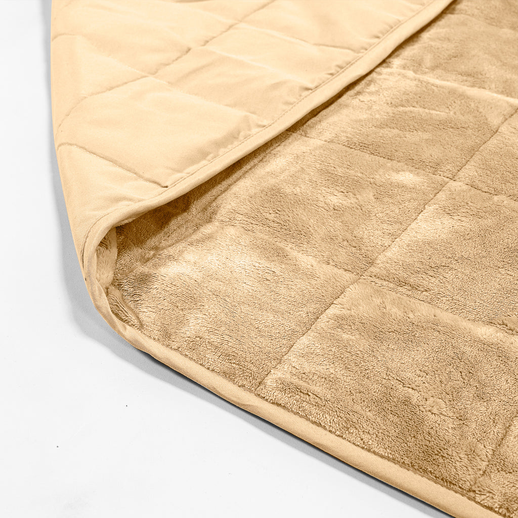 Vægtet Tæppe til Voksne (100 x 150cm) - Flannel fleece Mink 02