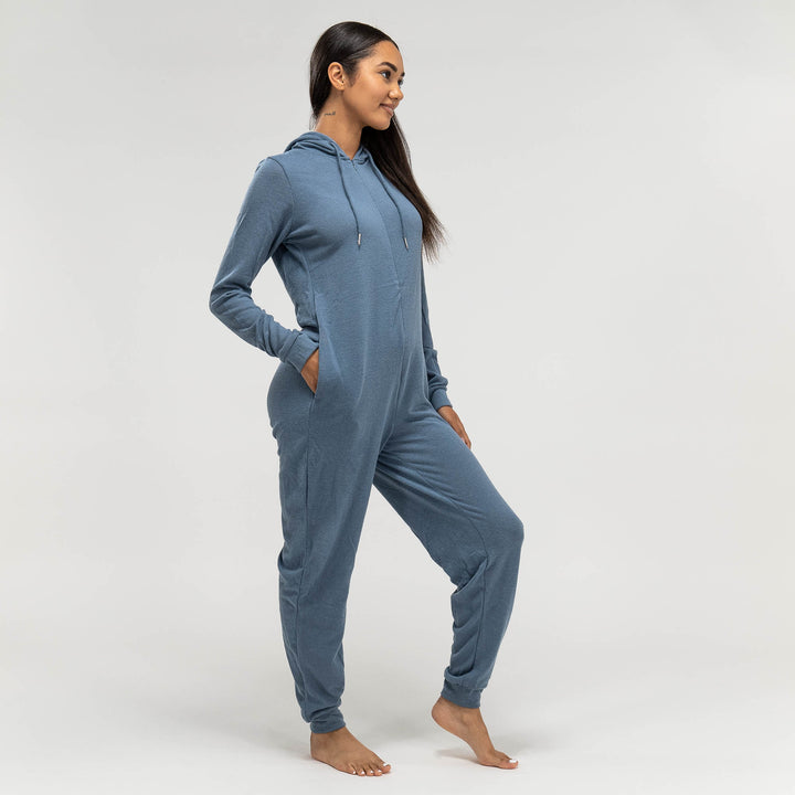 Onesie Pyjamas i Jersey til Damer - Blå 03