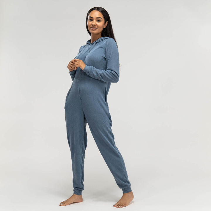 Onesie Pyjamas i Jersey til Damer - Blå 04