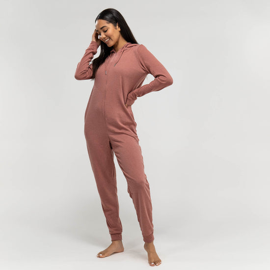 Onesie Pyjamas i Jersey til Damer - Lyserød 03