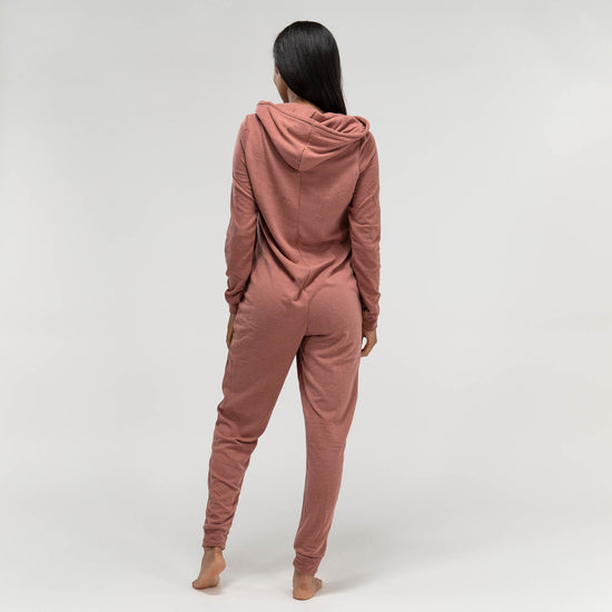Onesie Pyjamas i Jersey til Damer - Lyserød 05