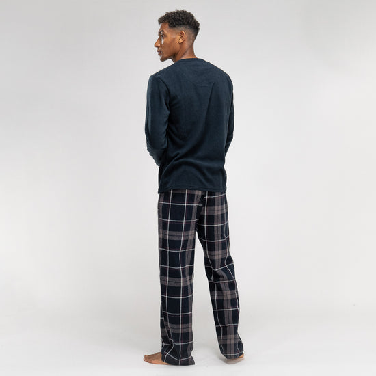 Pyjamas til Herrer - Skakternet Navy 05