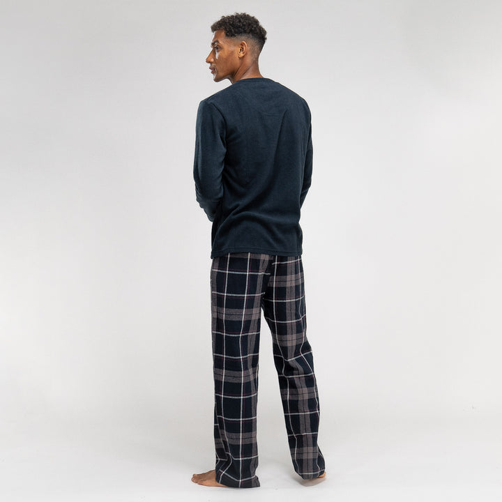 Pyjamas til Herrer - Skakternet Navy 05