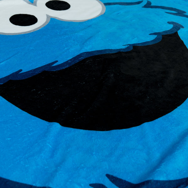 Pudebetræk 47 x 47cm - Cookie Monster Fabric Close-up Image